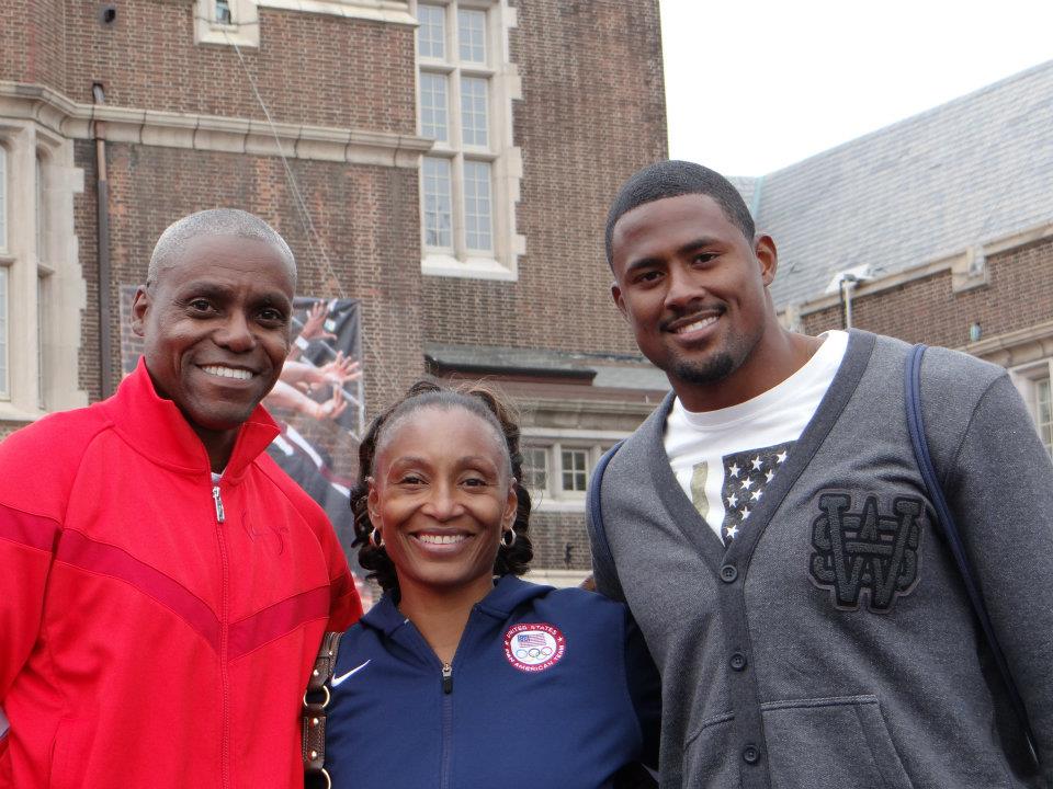 Carl Lewis and David Oliver